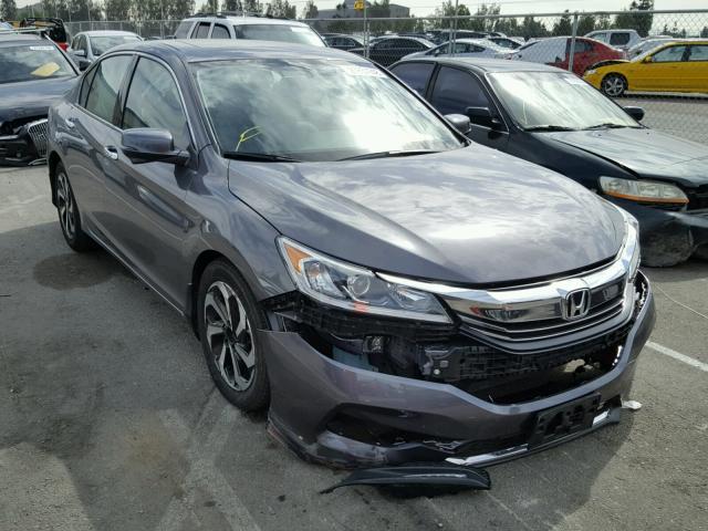 1HGCR3F89HA032499 - 2017 HONDA ACCORD EXL GRAY photo 1