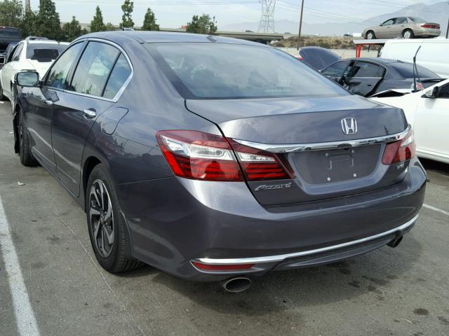 1HGCR3F89HA032499 - 2017 HONDA ACCORD EXL GRAY photo 3