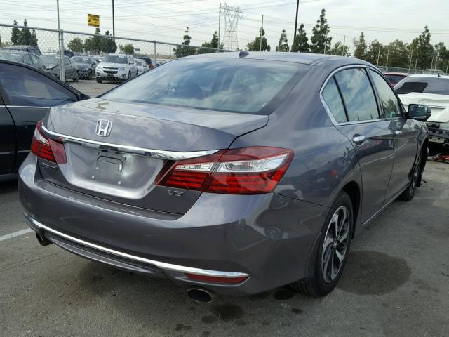 1HGCR3F89HA032499 - 2017 HONDA ACCORD EXL GRAY photo 4