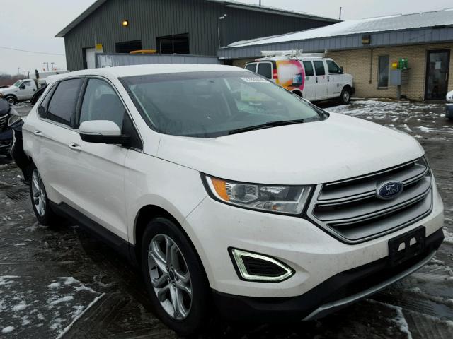 2FMTK4K82FBB31225 - 2015 FORD EDGE TITAN WHITE photo 1