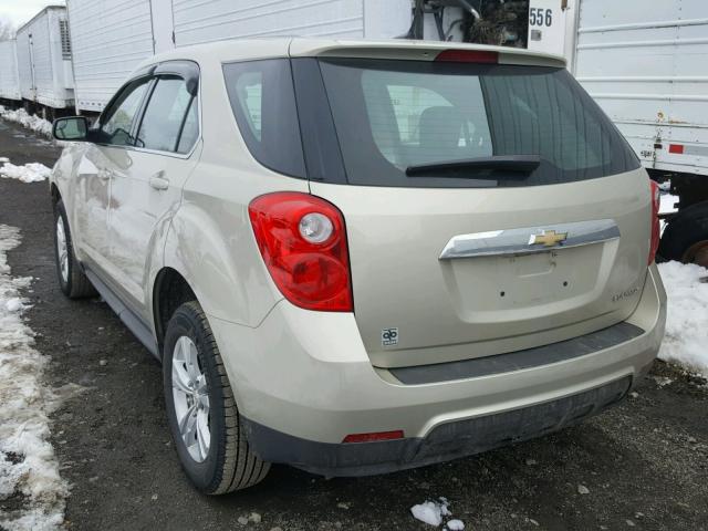 2GNALBEK9D1267592 - 2013 CHEVROLET EQUINOX LS BEIGE photo 3