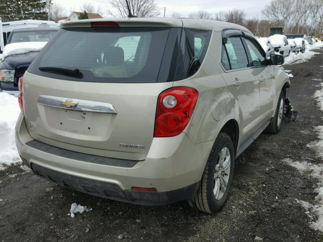 2GNALBEK9D1267592 - 2013 CHEVROLET EQUINOX LS BEIGE photo 4