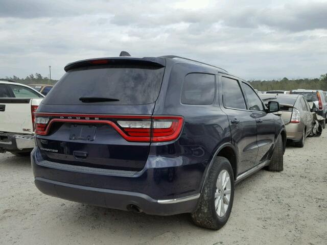 1C4RDHAG7EC310013 - 2014 DODGE DURANGO SX BLUE photo 4