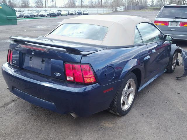 1FAFP45X33F442832 - 2003 FORD MUSTANG GT BLUE photo 4