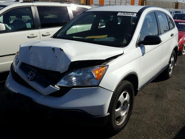 JHLRE38329C010049 - 2009 HONDA CR-V LX WHITE photo 2