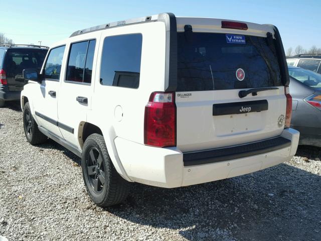 1J8HG48K56C345892 - 2006 JEEP COMMANDER WHITE photo 3