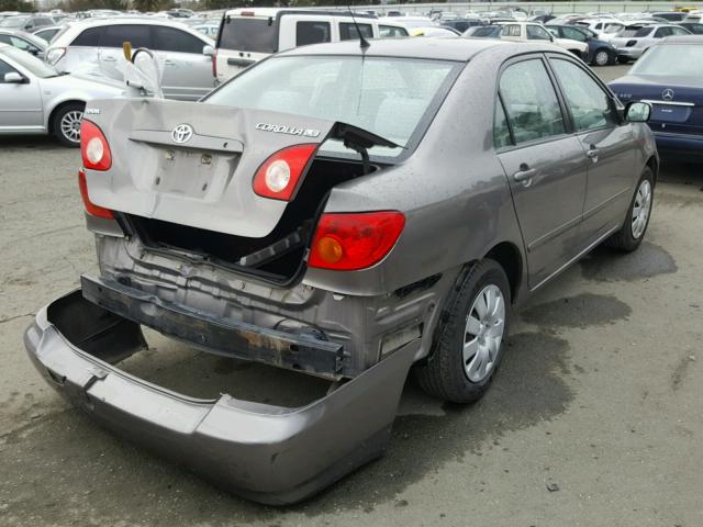 1NXBR32E04Z216854 - 2004 TOYOTA COROLLA CE GRAY photo 4