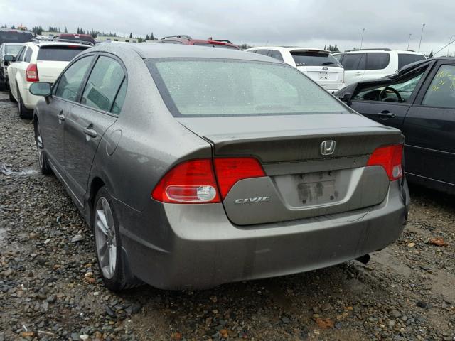 JHMFA16817S000256 - 2007 HONDA CIVIC EX გრაფიტი ფოტო 3