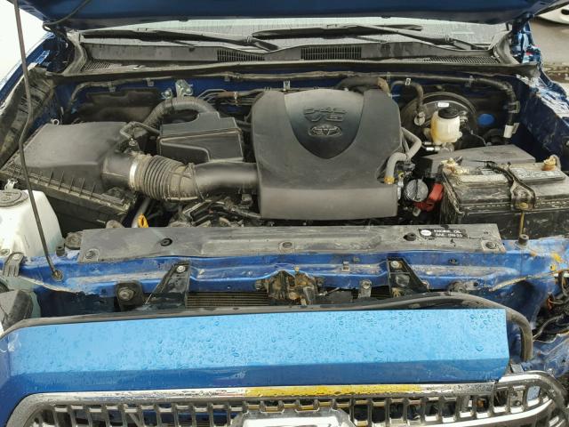 3TMAZ5CN5GM017186 - 2016 TOYOTA TACOMA DOU BLUE photo 7