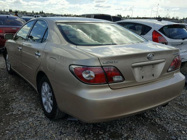 JTHBA30G045020471 - 2004 LEXUS ES 330 GOLD photo 3