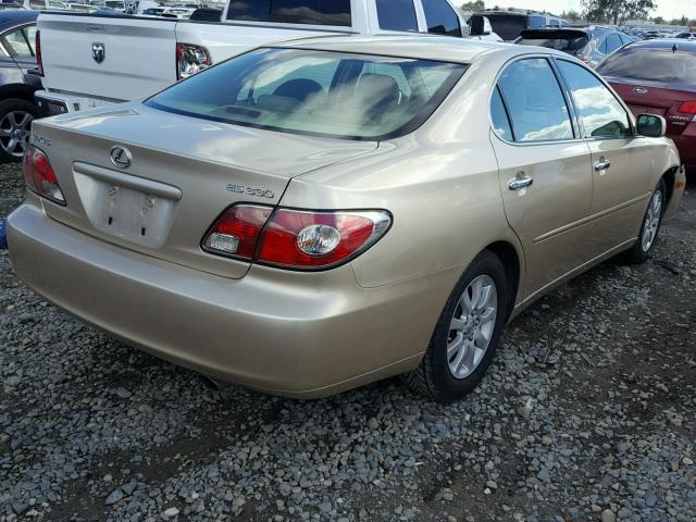 JTHBA30G045020471 - 2004 LEXUS ES 330 GOLD photo 4