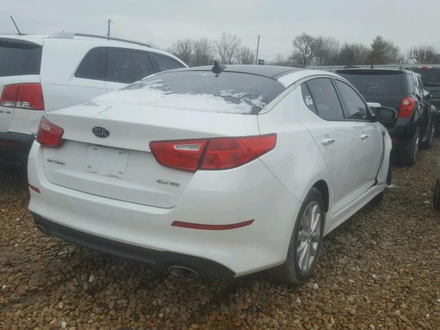 5XXGN4A73FG512829 - 2015 KIA OPTIMA EX WHITE photo 4