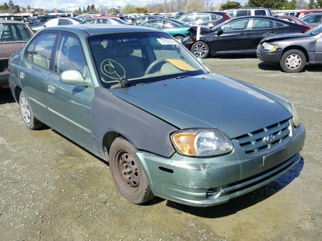 KMHCG45C63U492514 - 2003 HYUNDAI ACCENT GL GREEN photo 1