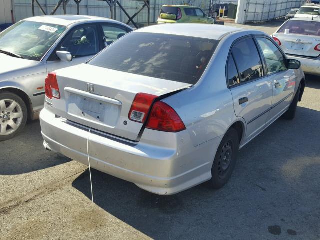 2HGES16374H617244 - 2004 HONDA CIVIC DX V SILVER photo 4