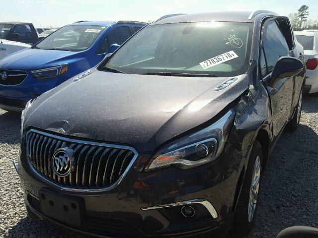 LRBFXBSA8HD048419 - 2017 BUICK ENVISION E PURPLE photo 2