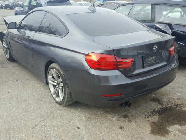 WBA3N7C56EK220833 - 2014 BMW 428 I GRAY photo 3