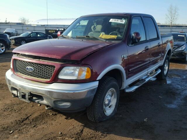 1FTRW08L53KC23969 - 2003 FORD F150 SUPER MAROON photo 2