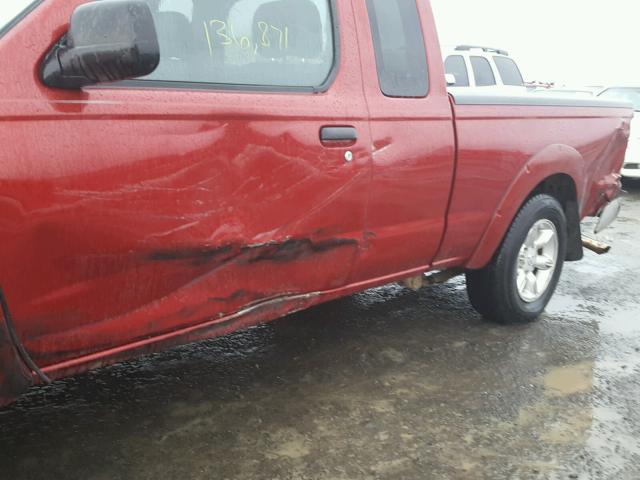 1N6DD26T24C470261 - 2004 NISSAN FRONTIER K RED photo 9