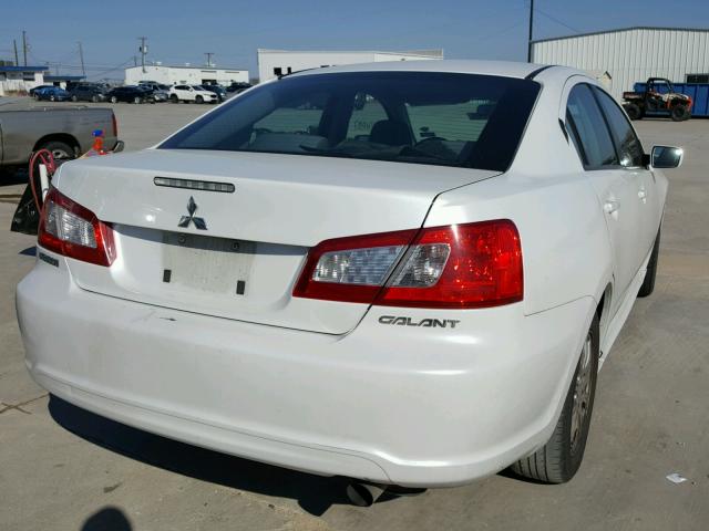 4A32B2FF4AE013121 - 2010 MITSUBISHI GALANT FE WHITE photo 4