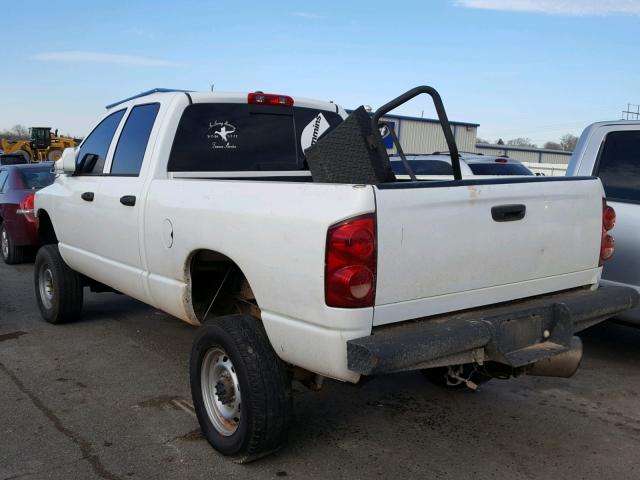 3D7KS28AX8G248152 - 2008 DODGE RAM 2500 S WHITE photo 3