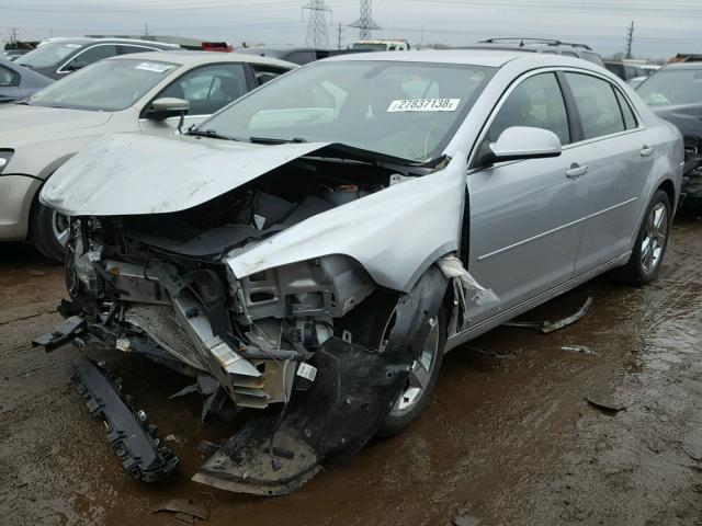 1G1ZH57B394254868 - 2009 CHEVROLET MALIBU 1LT SILVER photo 2