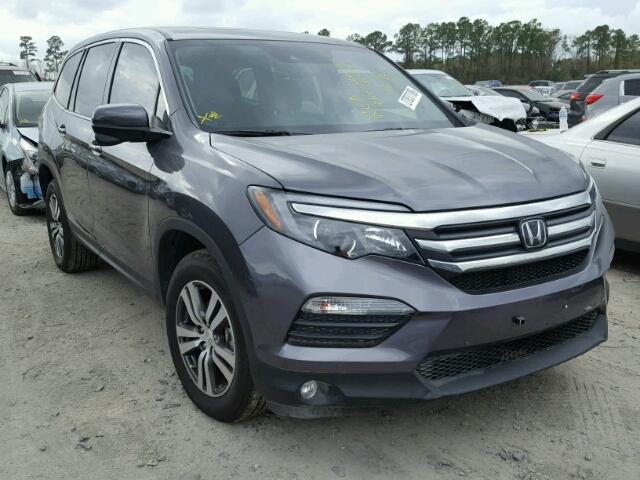 5FNYF5H6XHB016095 - 2017 HONDA PILOT EXL GRAY photo 1