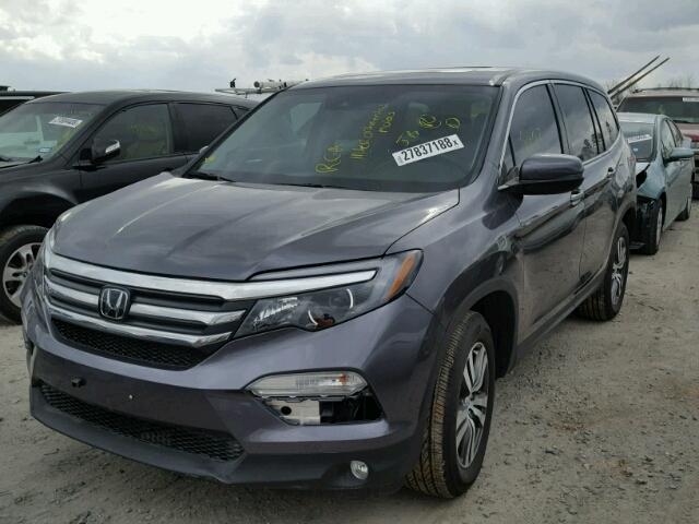 5FNYF5H6XHB016095 - 2017 HONDA PILOT EXL GRAY photo 2