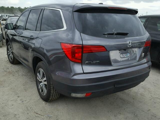 5FNYF5H6XHB016095 - 2017 HONDA PILOT EXL GRAY photo 3