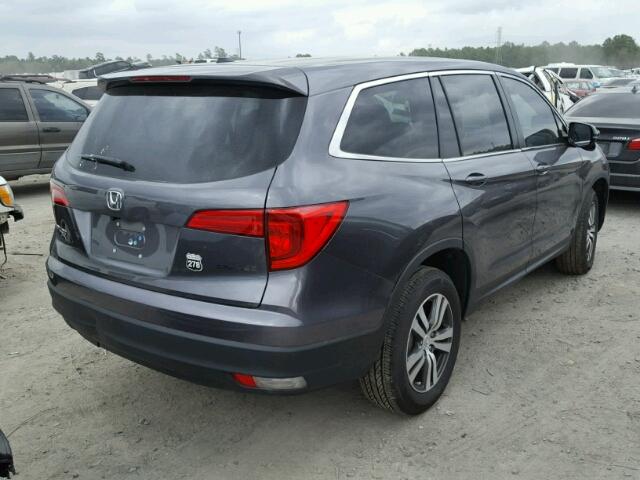 5FNYF5H6XHB016095 - 2017 HONDA PILOT EXL GRAY photo 4