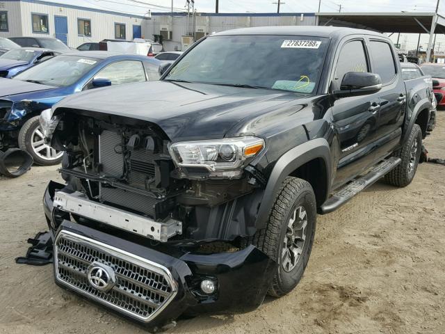 5TFAZ5CN1HX052660 - 2017 TOYOTA TACOMA DOU BLACK photo 2