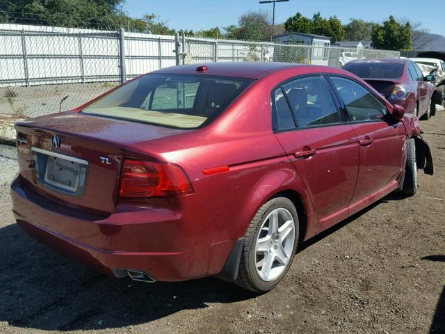 19UUA66294A066817 - 2004 ACURA TL BURGUNDY photo 4