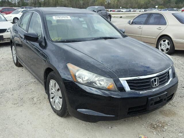 1HGCP2F30AA008523 - 2010 HONDA ACCORD LX BLACK photo 1