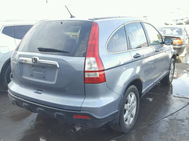 3CZRE38528G706401 - 2008 HONDA CR-V EX BLUE photo 4