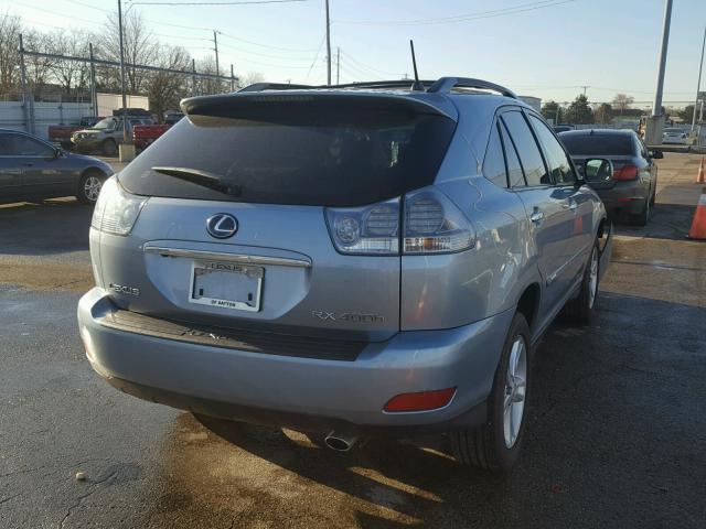 JTJHW31U782067017 - 2008 LEXUS RX 400H BLUE photo 4