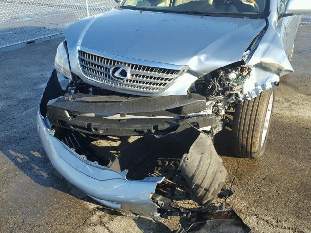 JTJHW31U782067017 - 2008 LEXUS RX 400H BLUE photo 9