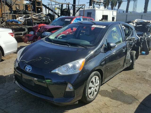 JTDKDTB32E1559198 - 2014 TOYOTA PRIUS C BLACK photo 2