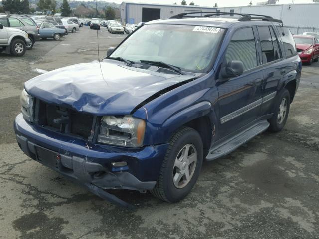 1GNDT13S622227316 - 2002 CHEVROLET TRAILBLAZE BLUE photo 2