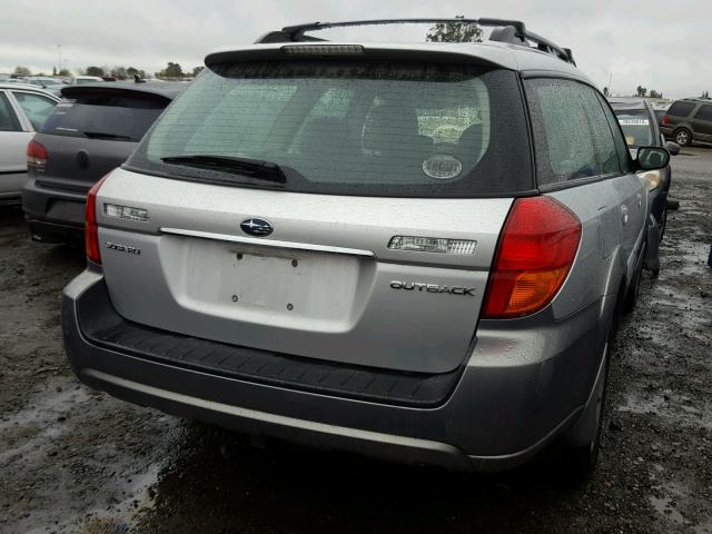 4S4BP62C067348357 - 2006 SUBARU LEGACY OUT SILVER photo 4