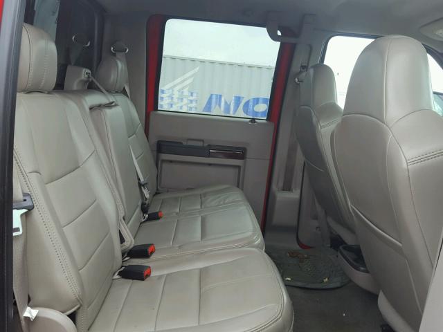 1FTSW21Y49EA85917 - 2009 FORD F250 SUPER RED photo 6