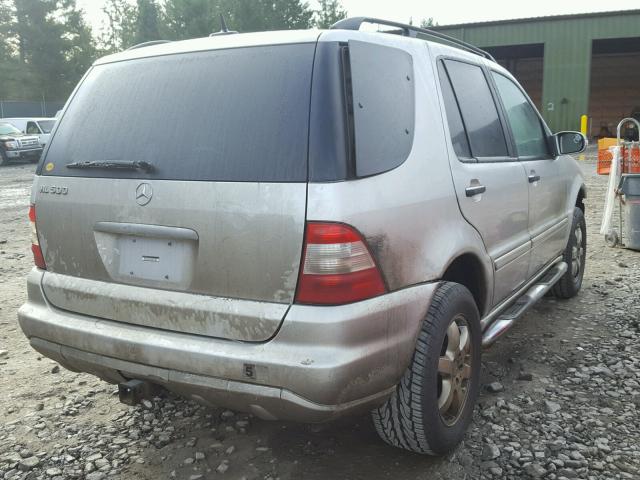 4JGAB75E93A392708 - 2003 MERCEDES-BENZ ML 500 SILVER photo 4