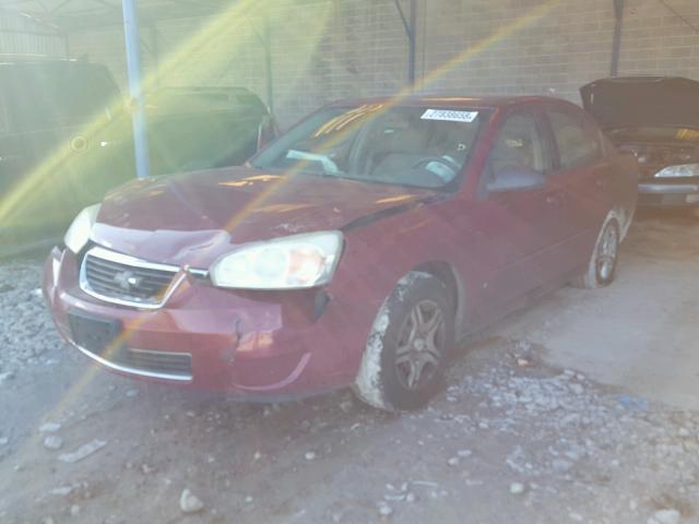 1G1ZS58F07F228894 - 2007 CHEVROLET MALIBU LS ბურგუნდია ფოტო 2