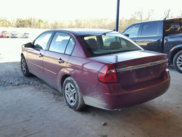 1G1ZS58F07F228894 - 2007 CHEVROLET MALIBU LS ბურგუნდია ფოტო 3