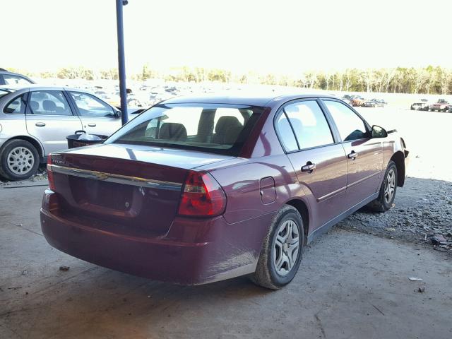 1G1ZS58F07F228894 - 2007 CHEVROLET MALIBU LS ბურგუნდია ფოტო 4