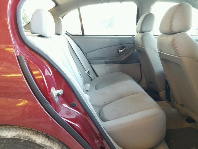 1G1ZS58F07F228894 - 2007 CHEVROLET MALIBU LS ბურგუნდია ფოტო 6