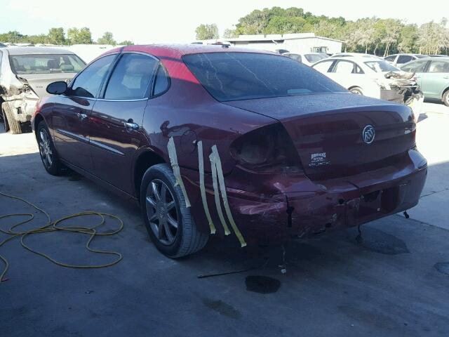 2G4WE567151152759 - 2005 BUICK LACROSSE C RED photo 3