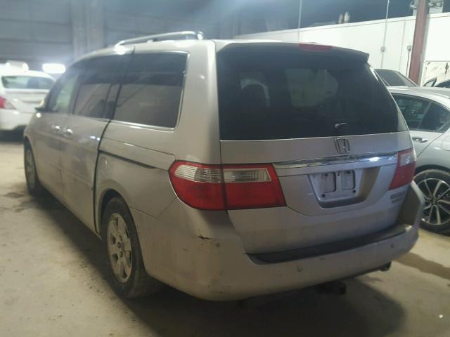 5FNRL38825B028613 - 2005 HONDA ODYSSEY TO SILVER photo 3