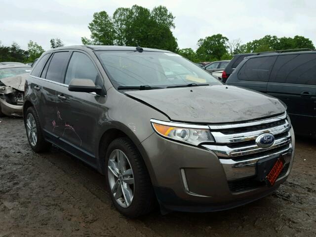 2FMDK3K9XDBB04617 - 2013 FORD EDGE LIMIT TAN photo 1