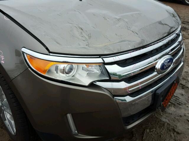 2FMDK3K9XDBB04617 - 2013 FORD EDGE LIMIT TAN photo 9