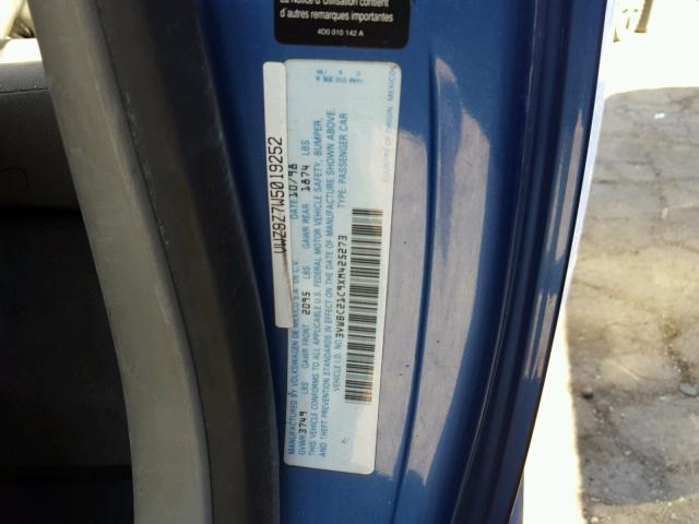 3VWBC21C9XM425273 - 1999 VOLKSWAGEN NEW BEETLE Mavi foto 10