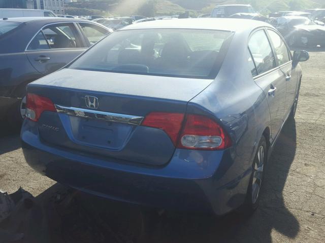 2HGFA1F99AH546992 - 2010 HONDA CIVIC EXL BLUE photo 4